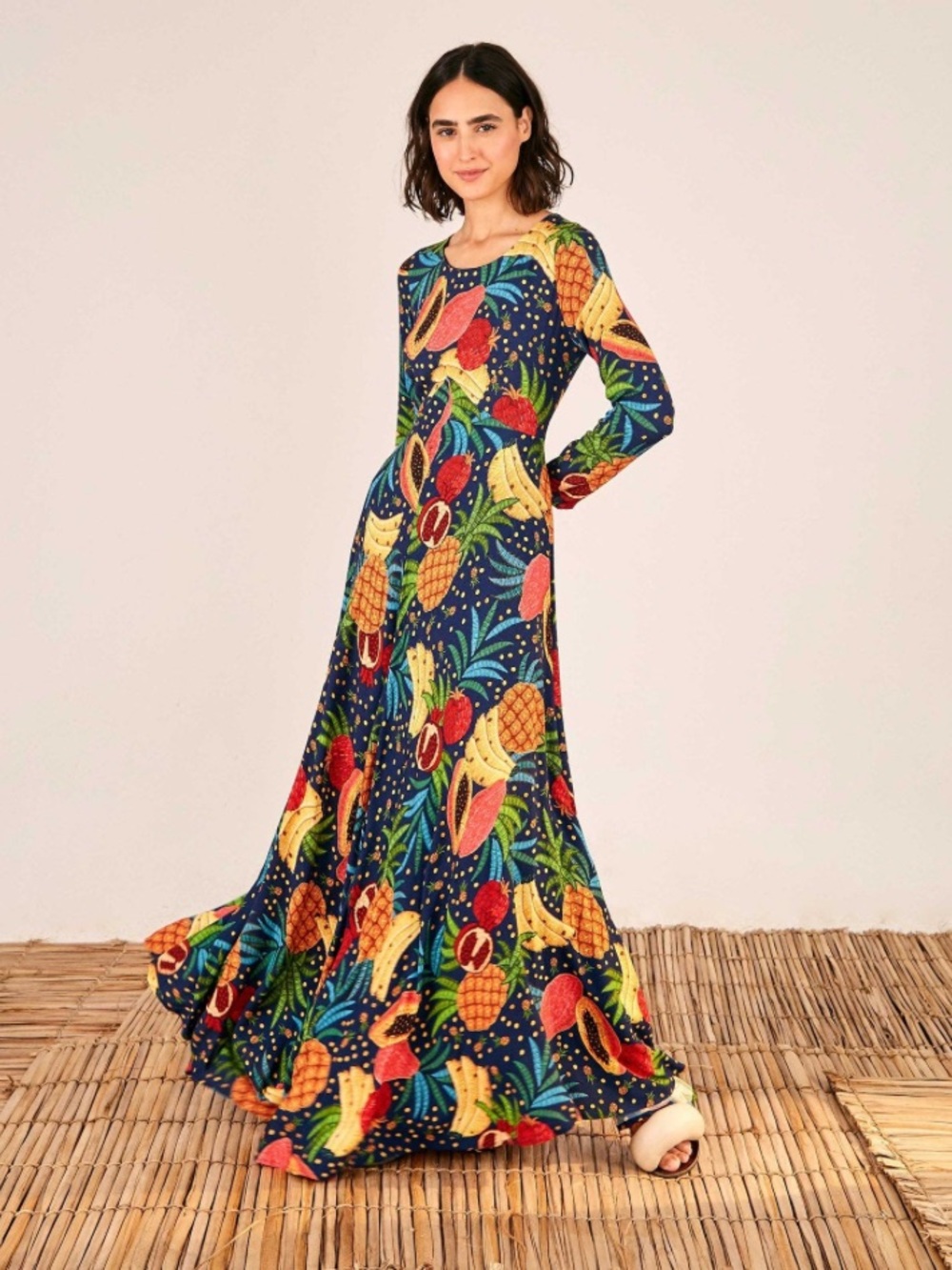 Farm Rio Fruit Forest Maxi Dress Small